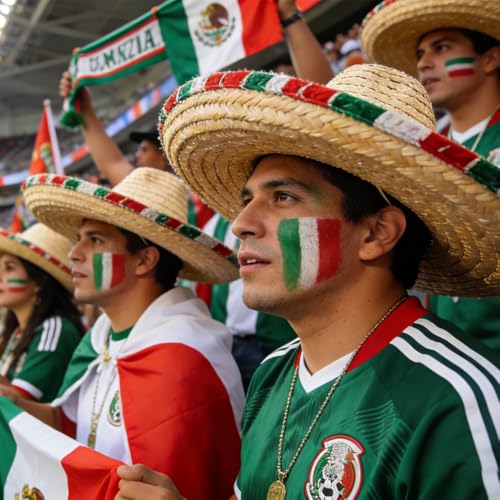 Mexican Flag Face Paint Stick - Green White Red 3 in 1