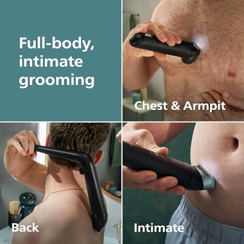 Body Groomer 9000 - Dual Head Trimmer & Shaver with UV Sanitizer