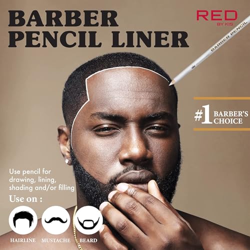 Red by Kiss Barber Pencil - Edge Razor Trace, 5pcs