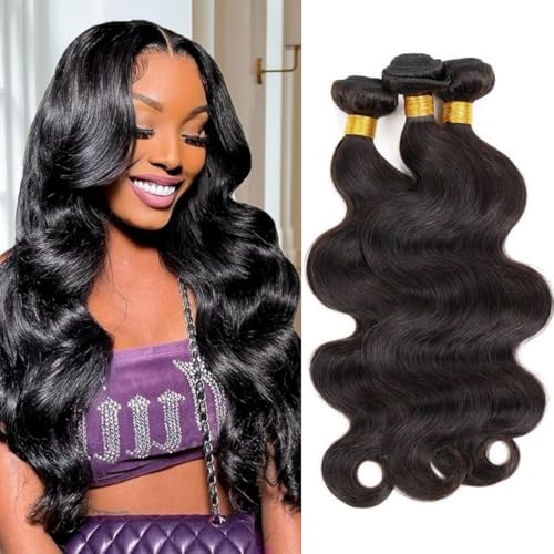 Body Wave Human Hair 3 Bundles 14 16 18 Inch Brazilian Virgin
