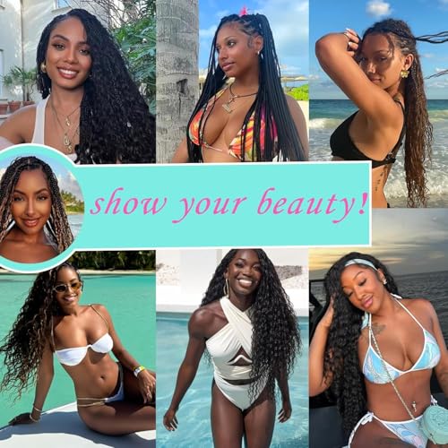 Boho Braiding Hair 20 Inch 4 Bundles Wet Wavy Deep Wave