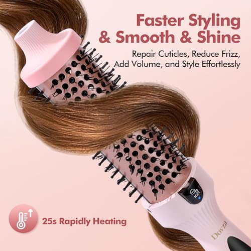 Dovza Ionic Thermal Brush 1.5" - Blowout & Curling Iron