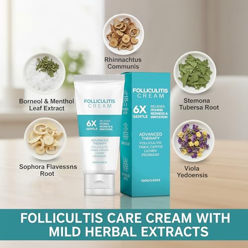 VitaCresta Folliculitis Cream 3.53oz - Cooling Herbal Relief