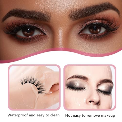 10 Pairs Cat Eye Lashes - Wispy Faux Mink D Curl