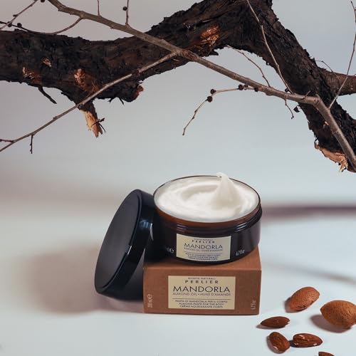 Perlier ? Avola Almond Paste & Honey Body Cream, 6.7 fl oz, Rich Nourishing Cream for Sensitive Skin, with Sweet Almond Oil & Organic Honey, Moisturizing, Elasticizing, for Dry/Mature Skin