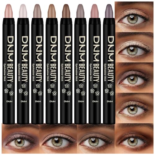 Kaely 8Pc Cream Eyeshadow Stick Set – Matte & Shimmer