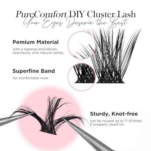 Lash Clusters 168Pcs Volume Cluster Lahes D Curl Eyelash Clusters,Winkgiggle Lash Clusters 10-16mm DIY Eyelash Extensions Natural Look Wispy Lashes,Reusable Thin Bland Individual Lashes (56D)