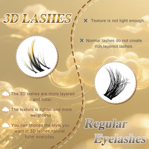 FEEGO Gradient Color Cloud Imp 5 Different Gradient Color Lashes 100pcs False Eyelashes Design lash looks for any event Styling False Eyelash (Includes Double-Ended Adhesive/Tweezers/Remover)