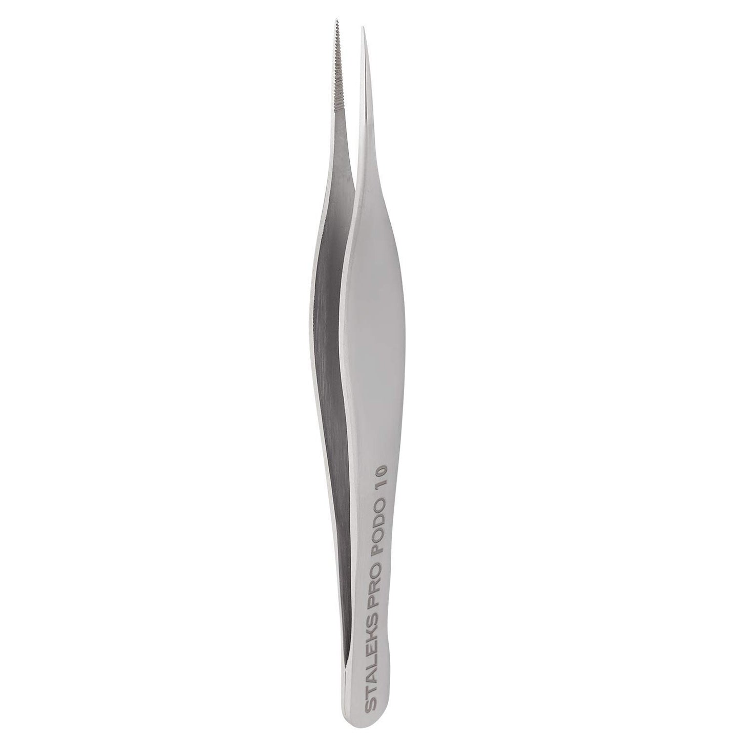 Staleks PODO 10 Podology Splinter Tweezers – Long Thin Working Part – Ideal for Ingrown Nail Removal, Calluses, and Foreign Body Extraction