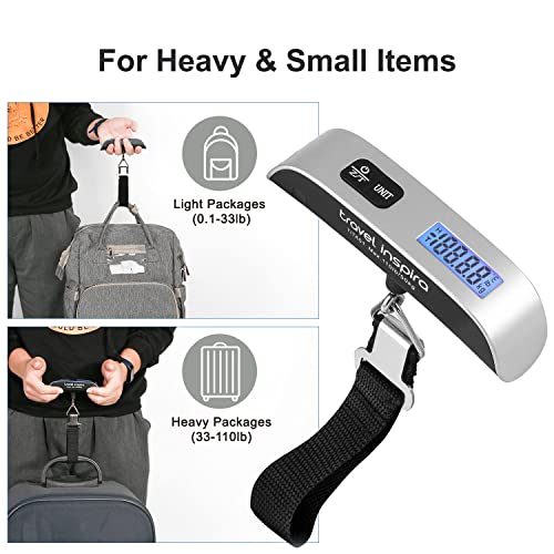 Travel Inspira Portable Digital Luggage Scale - 110lb Capacity