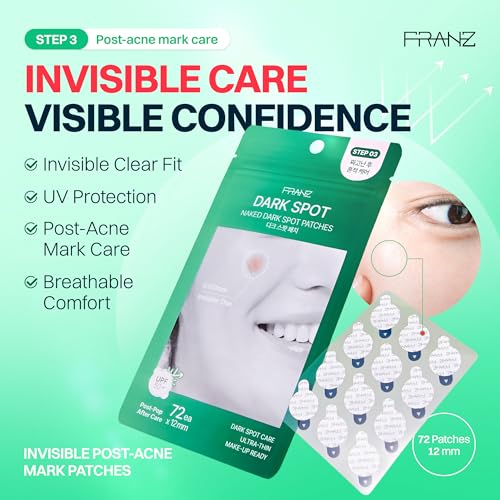 FRANZ Invisible Post-Acne Mark Patches, 72 Count | UPF 50+