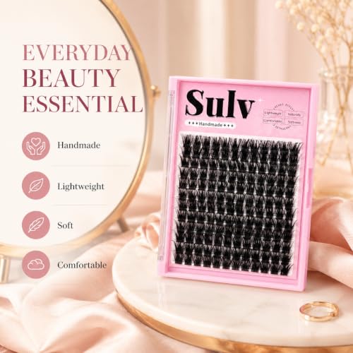 D Curl Lash Clusters 144 Pcs DIY Eyelash Extensions Black