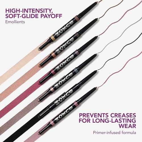 BUXOM Flip Side Dual-Ended Eyeliner & Shadow Duo, Waterline-Safe Liner & Crease-Proof Shadow, Longwear, Primer-Infused, Safe for Contact Lens Wearers, Clean Vegan Formula