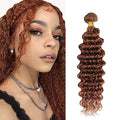 24 Inch Dark Brown Deep Wave Human Hair Bundle - 8A Brazilian Virgin
