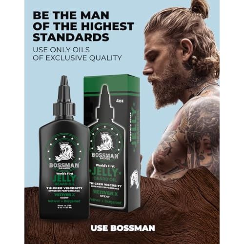 Bossman Beard Oil Jelly and Relaxing Beard Balm Combo - Vetiver X Scent