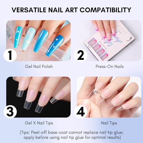 Makartt Peel Off Gel Base Coat 15ml - Damage-Free Peelable UV/LED Base