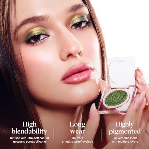 Joocyee Green Sparkle Single Eyeshadow - Long Lasting Shimmer