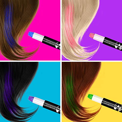 Hair Chalk Pens 10-Pack Washable Temporary Hair Color for Kids