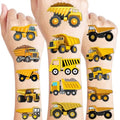 100 PCS Dump Truck Temporary Tattoos - Construction Party Favors