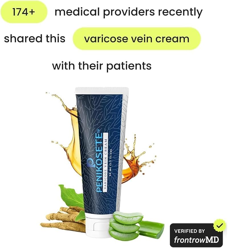PENIKOSETE Varicose & Spider Vein Cream - Natural Ayurvedic Leg Formula