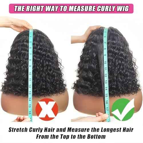 Half Wig Human Hair Curly 200% Density Upgrade Invisible Hairline Drawstring Seamless Flip Over 3 In 1 Half Wigs for Women Wear Go Glueless Deep Wave Wigs Beginner Friendly 26 Inch