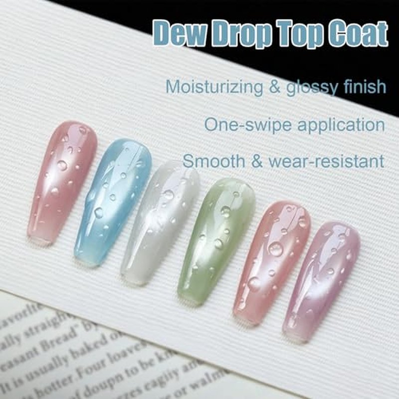 3D Water Drop Gel Top Coat - UV/LED Soak Off Nail Art Kit (2x12ml)