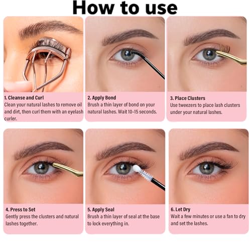 AHNIK Lash Bond and Seal Set - 72H Waterproof Lash Glue & Seal for DIY Eyelash Extensions