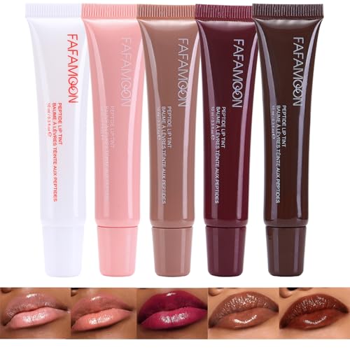 Hydrating Lip Glow Oil - 5 Colors Tinted Lip Gloss Set