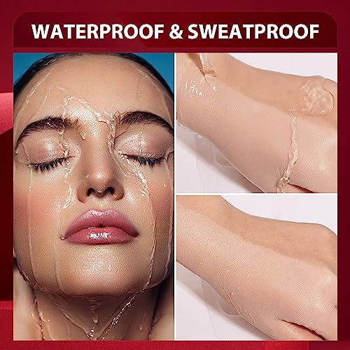 FV Moisturizing Foundation with Translucent Setting Powder, Long Lasting & Natural Finish, Lightweight Foundation Makeup Set for Dry/Combination Skin, Nourishing Beige & Shimmer Sheer
