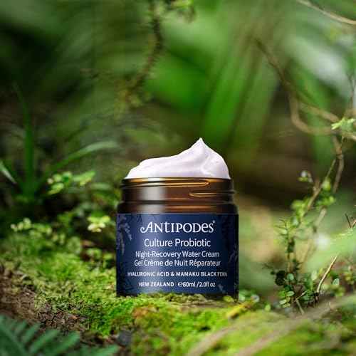 ANTIPODES Culture Probiotic Night Recovery Water Cream ? Facial Moisturizer with Hyaluronic Acid & Probiotics for Calm, Clear, Hydrated Skin ? Dry Skin & Stressed Skin ? 60ml, 2 fl. oz