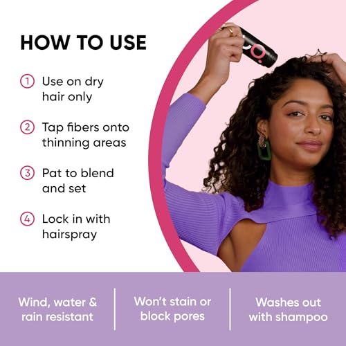 Hair Fibers for Thinning Hair & Bald Spots - Dark Brown 25g