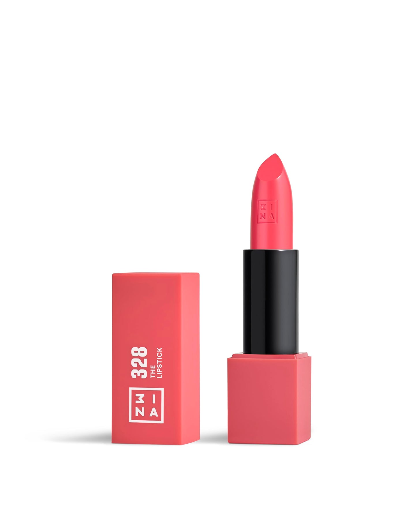 3INA The Lipstick 328 - Outstanding Shade Selection - Matte And Shiny Finishes - Highly Pigmented And Comfortable - Vegan And Cruelty Free Formula - Moisturizes The Lips - Fuchsia - 0.16 Oz