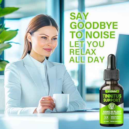 Tinnitus Relief for Ringing Ears, 60 ML Tinnitus Relief Drops, Natural Ear Support for Ringing & Noise Reduction, Soothes Discomfort & Improve Hearing, Gentle and Portable, High Absorbability