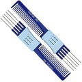 Cantor Teasing Comb & Hair Pick 2 Pack - Stainless Steel