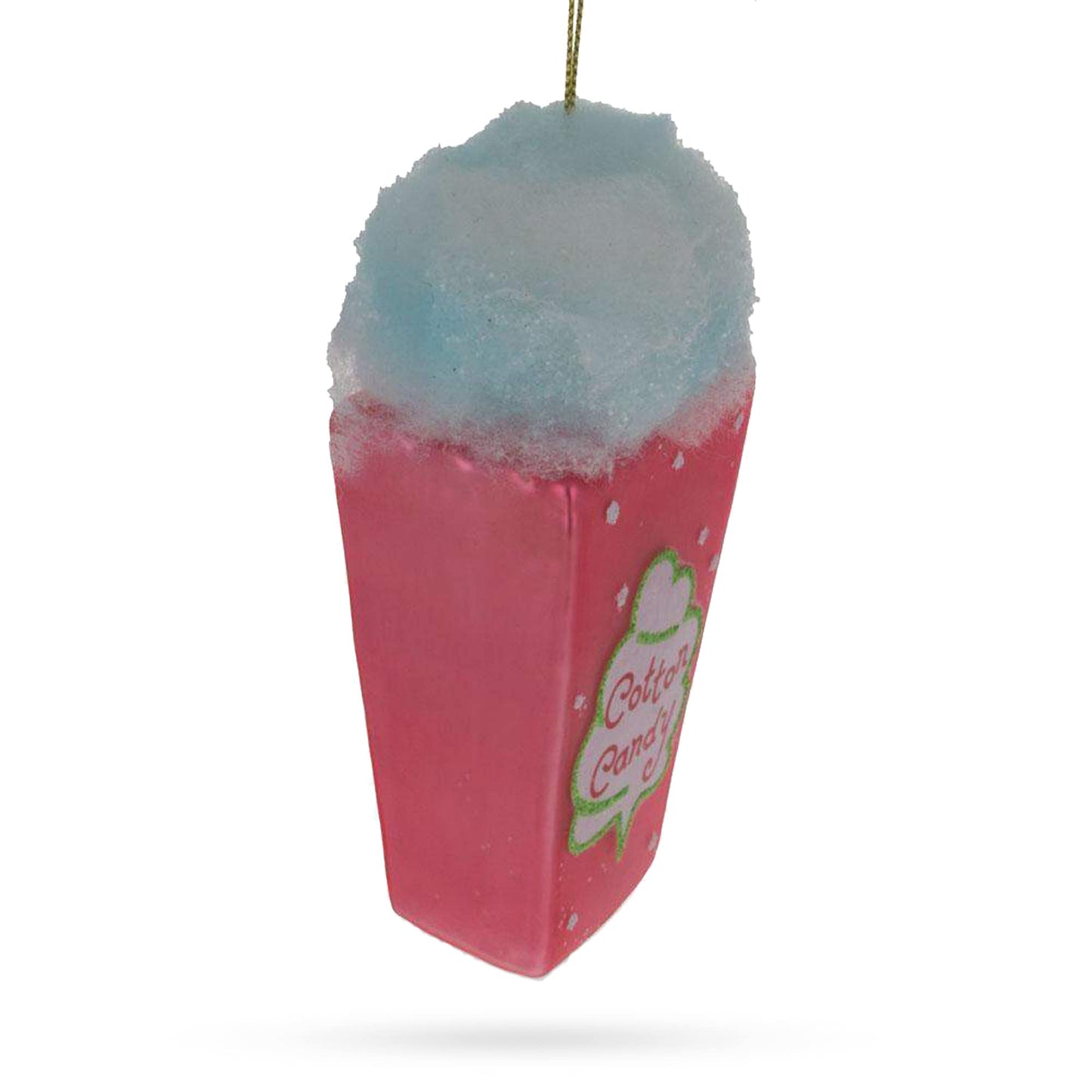 Cotton Candy Delight Blown Glass Christmas Ornament