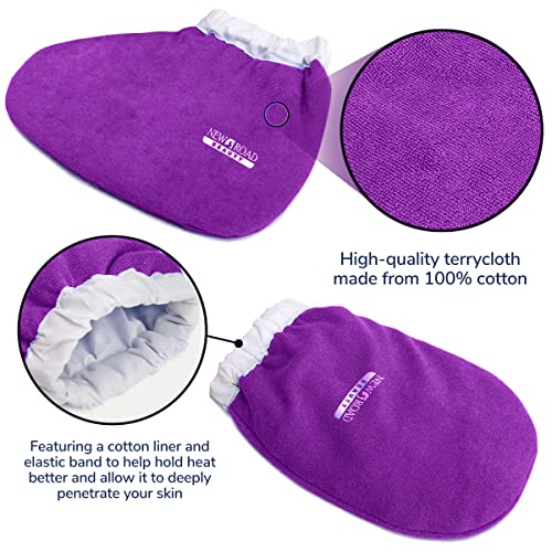 Paraffin Wax Mitts and Booties Set - Insulated Terry Cloth Spa Gloves