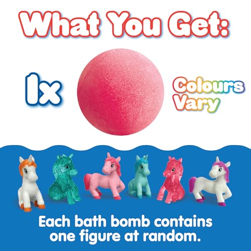 Large Unicorn Surprise Bath Bomb with Collectible Toy - 100g