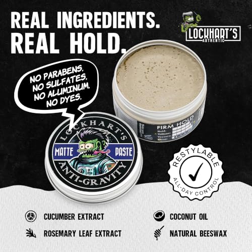Lockhart's Anti-Gravity Matte Hair Paste - Men's Clay Pomade