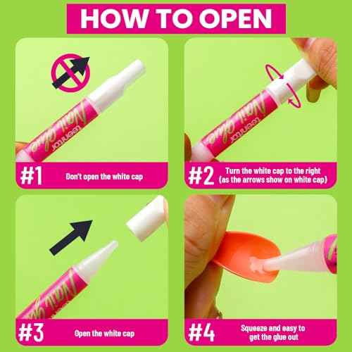 Teenitor 30Pcs Nail Glue for Acrylic Nails, Strong Nail Glue for Press Ons Nails, Nail Glue Bulk for Broken Nail Nail Bond Glue, Super Glue for Nails Fingernail Glue