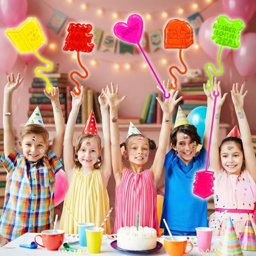 48 Pcs Book Reading Party Favors - Stick Hands & Tattoos