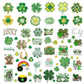 128Pcs St Patricks Day Tattoos Adult Shamrock Face Stickers for Women Irish Face Temporary Tattoo St Pattys Day Accessories for Irish Party Decor(st128)