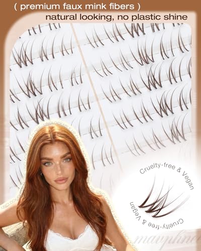 Brown Lash Clusters 9-10-11MM Natural Eyelash Extensions