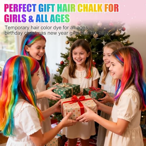 10 Colors Hair Chalk Combs - Temporary Washable Hair Color