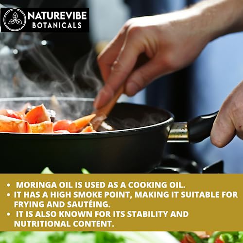 Naturevibe Botanicals Argan Oil 32oz and Moringa Seed Oil 32oz | Oil Combo