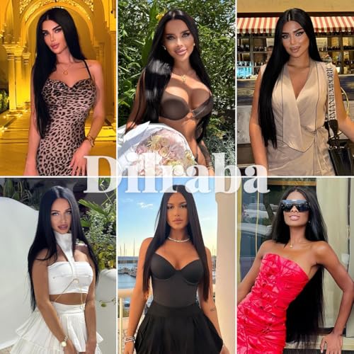 28 Inch 13x6 Lace Front Wig Human Hair 200 Density Straight