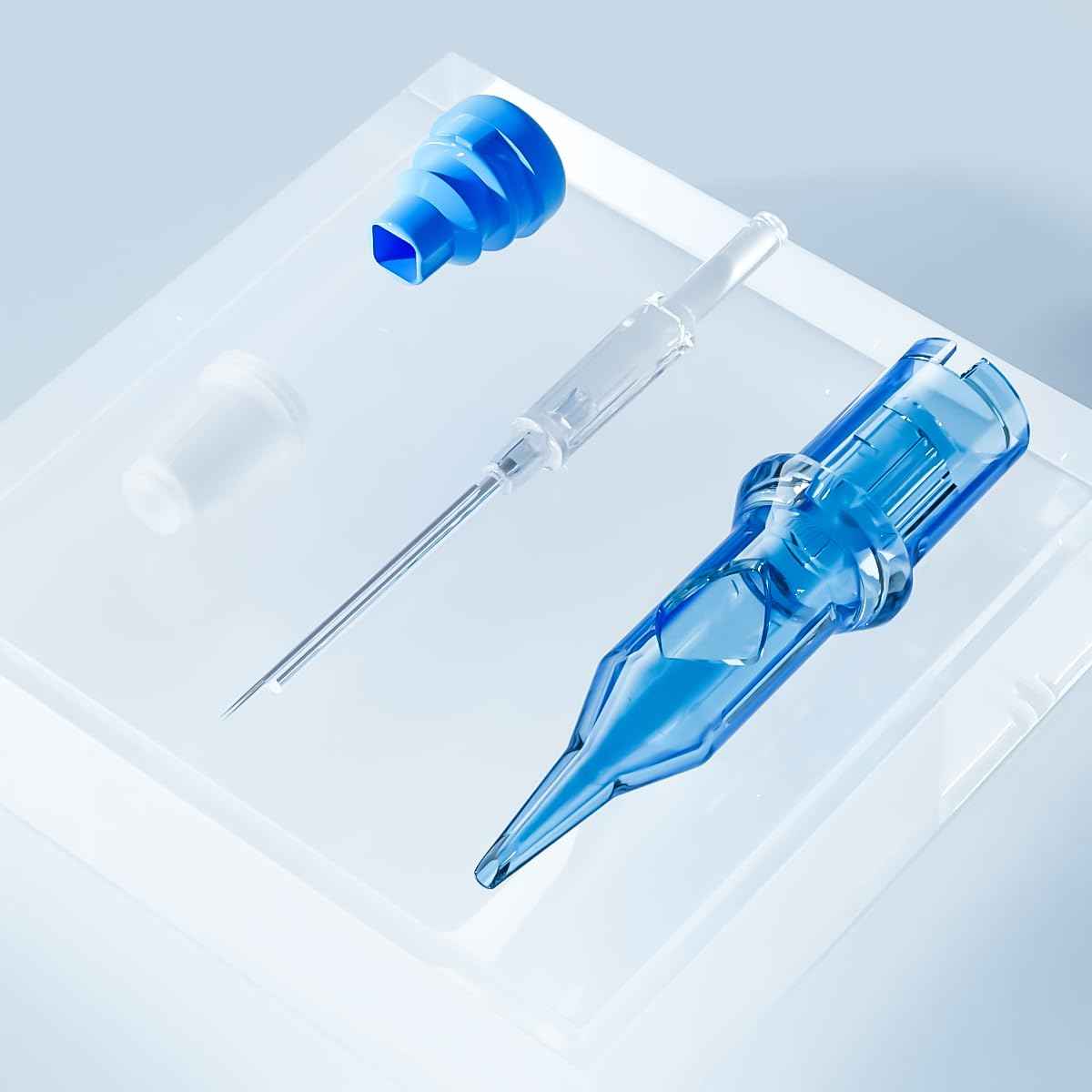 Tattoo Cartridges Needles, 20Pcs Tattoo Needles #10 Bugpin 23 Curved Magnum with Membrane Disposable Cartridges Tattoo Needles Long Taper for Permanent Makeup Tattoo Supplies (1023CML)