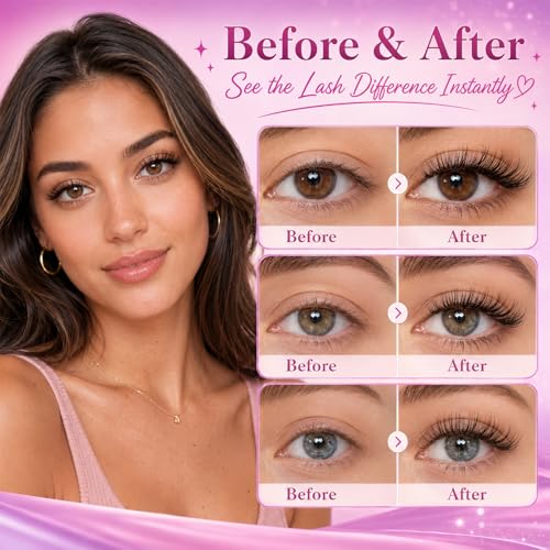 Lash Clusters Kit - 640 Pcs Eyelash Extensions 9-16mm with Tools