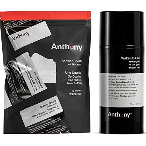 Anthony Wake Up Call, 3 Fl Oz Shower Sheets, 12 Single Pack Sheets