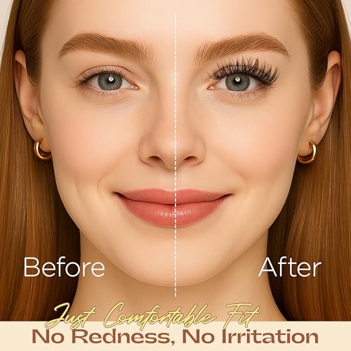Self Adhesive Eyelash Clusters - 10-16mm Wispy Press On Lashes