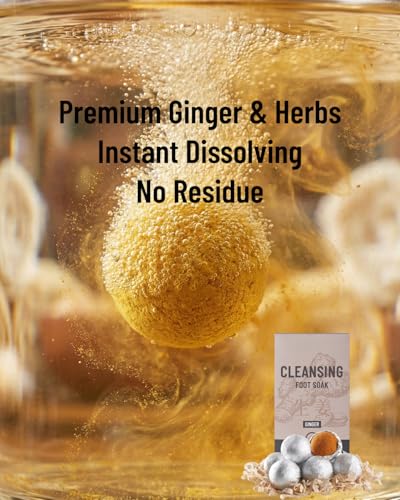 Herbal Ginger Foot Soak Balls for Swelling & Fatigue Relief (8 Pack)